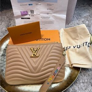 Louis Vuitton Tan Quilted Clutch